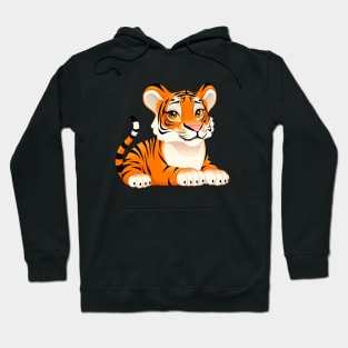 Baby tiger with cute eyes Hoodie